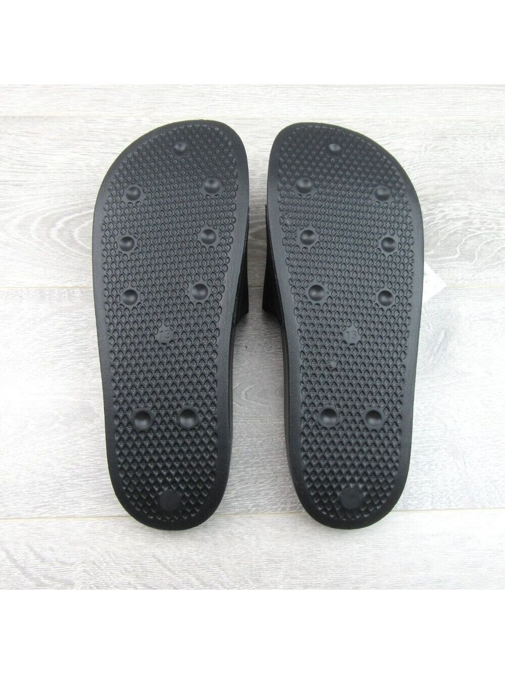 Adidas Originals Adilette Lite Black Sandal Slides Mens Size 13 NEW - Picture 6 of 9